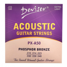 Струны для акустических гитар DEVISER PX-A50