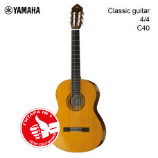 Yamaha C40 Гитара классическая, размер 4/4, цвет натуральный, глянцевый лак